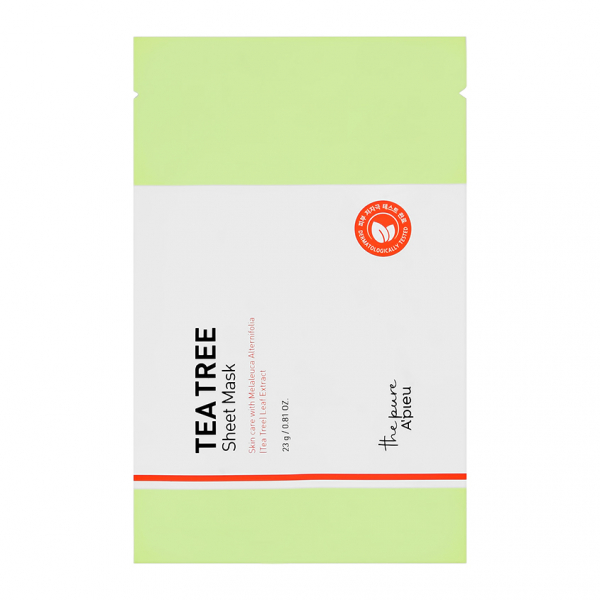 Маска для лица `A`PIEU` TEA TREE успокаивающая 23 г